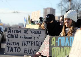 Dont Be Silent! Captivity Kills rally in Kyiv